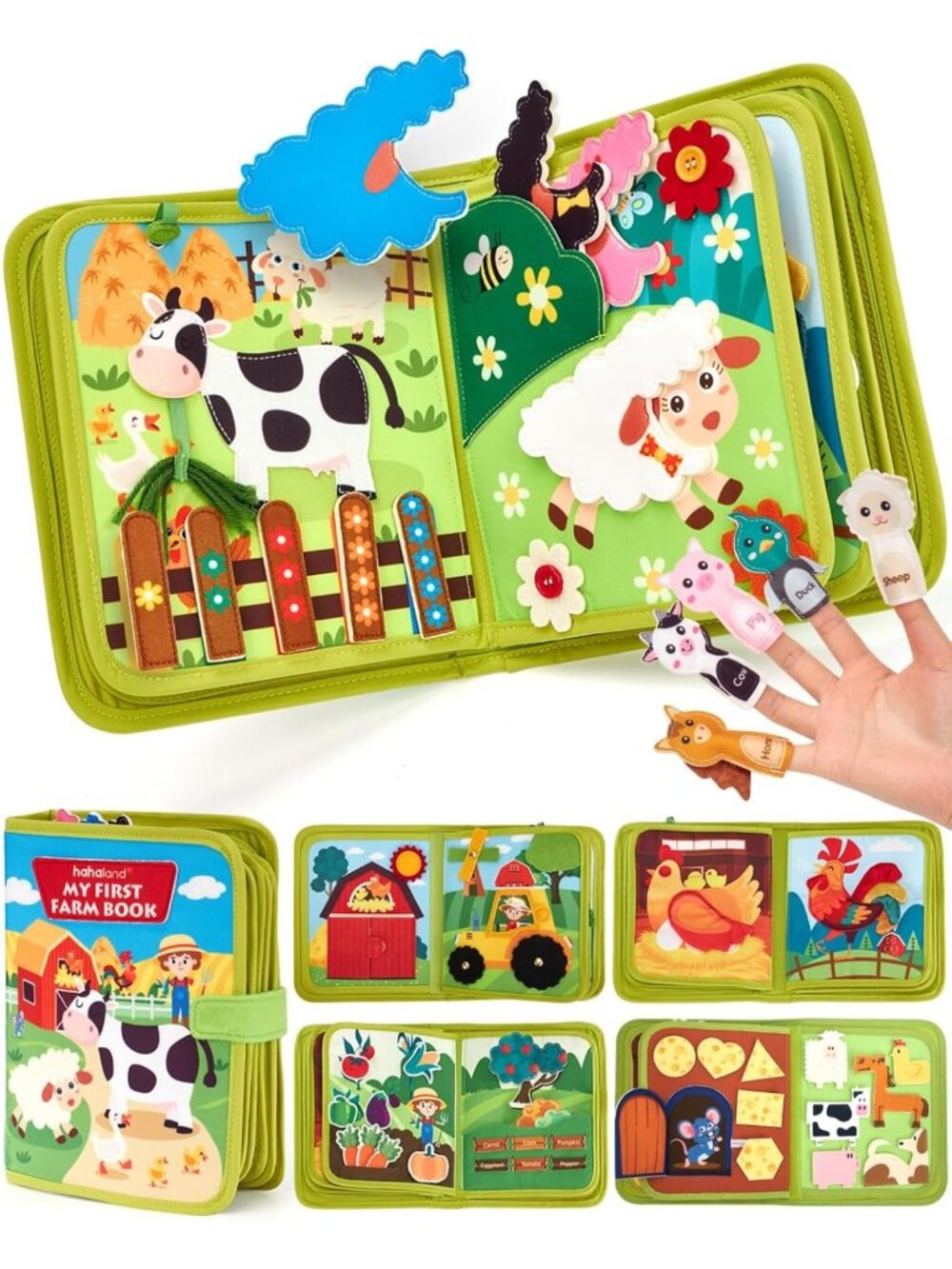 Montessori Busy Book for Toddlers 1-3 | Educational Activity Board for 1 Year